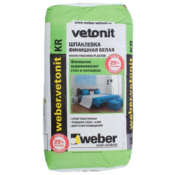Шпаклёвка полимерная финишная Weber Vetonit KR