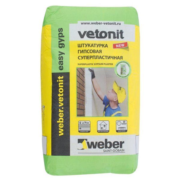 Штукатурка гипсовая Weber Vetonit easy gips