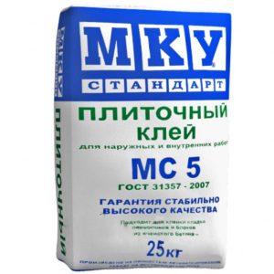 Клей для плитки МКУ МС5 25 кг со склада в Москве