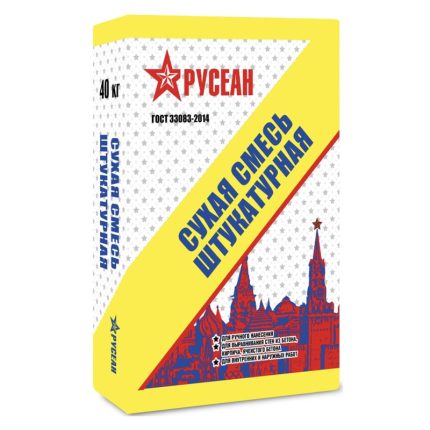 Штукатурная смесь Русеан 40 кг
