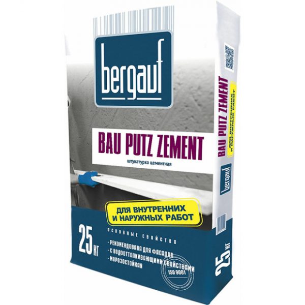 Цементная штукатурка Bergauf Bau Putz 25 кг