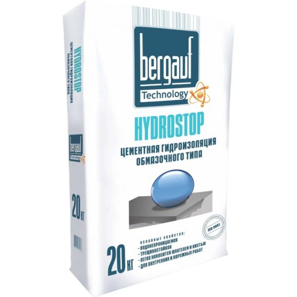 Гидроизоляция обмазочная Bergauf Hydrostop 20 кг