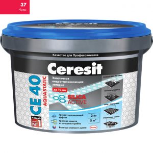 Затирка Сeresit CE-40 Aquastatic 2 кг Чили 37