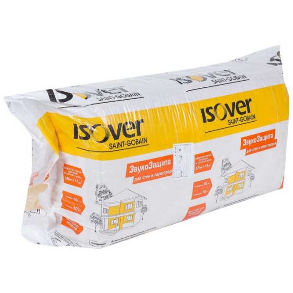 Звукоизолирующий материал Isover 117х5х61 см 10 м²