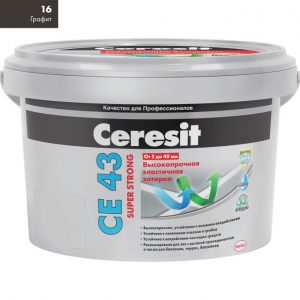 Затирка Ceresit CE-43 Super Strong 2 кг графит 16