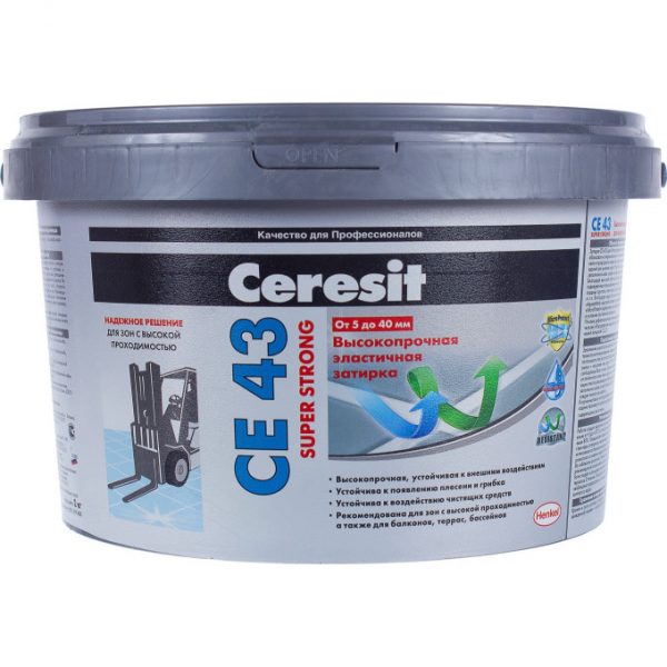 Затирка Ceresit CE-43 Super Strong 2 кг темно-коричневый 58