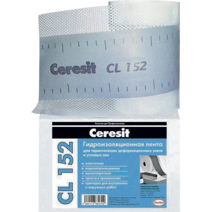 Водонепроницаемая лента для герметизации швов Ceresit CL 152 10 м