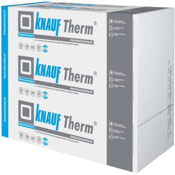Пенопласт KNAUF Therm Фасад 1000x1000x100 мм 0.72 м3 в упаковке