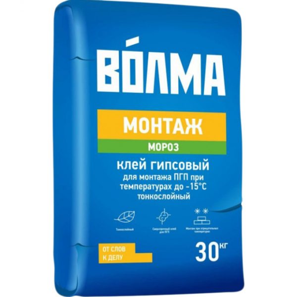 Монтажный клей Волма Монтаж Мороз 30 кг