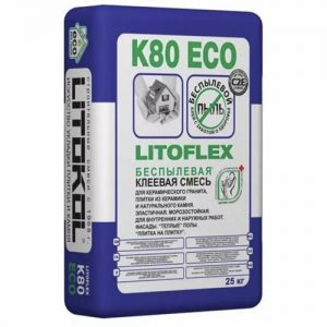 Клей плиточный К80 Литокол Литофлекс (LITOFLEX K80 eco) Беспылевой (25кг)