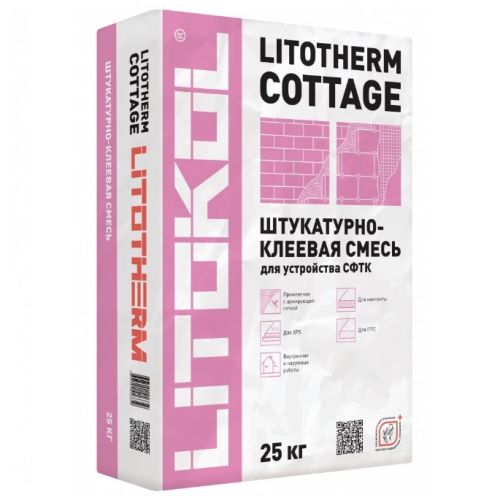 Однокомпонентный состав  Litokol «LITOTHERM COTTAGE», 25 кг