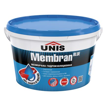 Мембрана гидроизоляционная Unis "Blue Membran", 4 кг