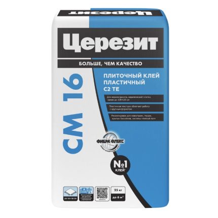 Клей для плитки Церезит СМ 16 FLEX, 25 кг